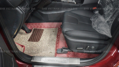 Thảm lót sàn ô tô 360 độ Hyundai Santafe giá tại xưởng, rẻ nhất Hà Nội, TPHCM